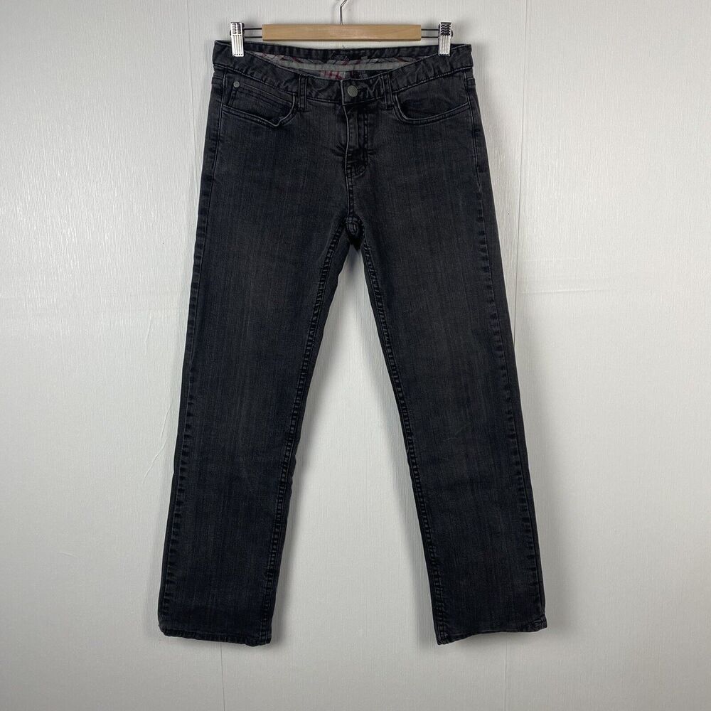 Prana Women's Straight Gray Denim outdoor Jeans Pants Size 6.